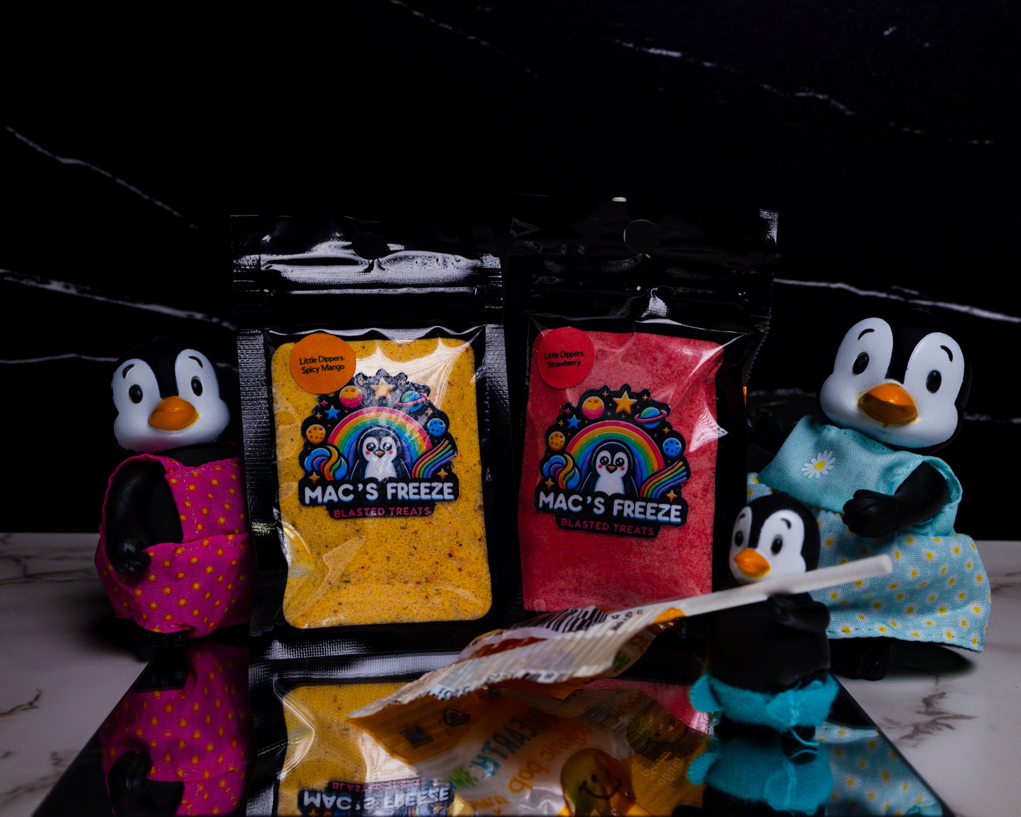 Strawberry Little Dippers – Mac's Freeze Blasted Treats
